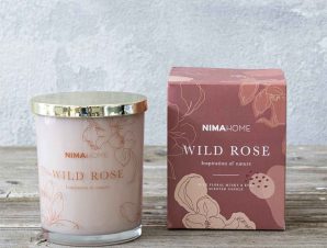 Αρωματικό Κερί 160gr Nima Aroma Wild Rose