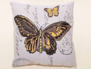 Μαξιλαροθήκη Διακόσμησης Silk Fashion Butterfly 45×45